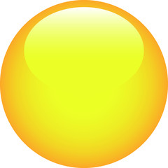 Yellow Shiny round button