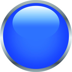 Blue Colorful Shiny round button 2