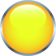 Yellow Shiny round button 2