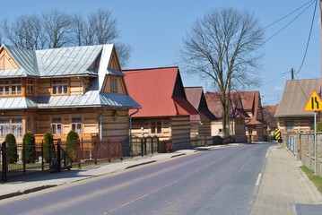Fototapeta na wymiar Chochołów - góralska, wieś na Podhalu