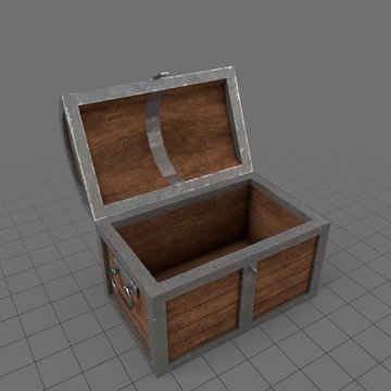 Empty treasure chest