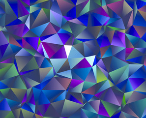 Fototapeta premium Abstract low poly background. Vector clip art. Polygon pattern.