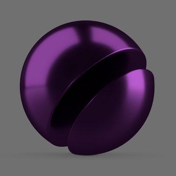 Purple anodized metal