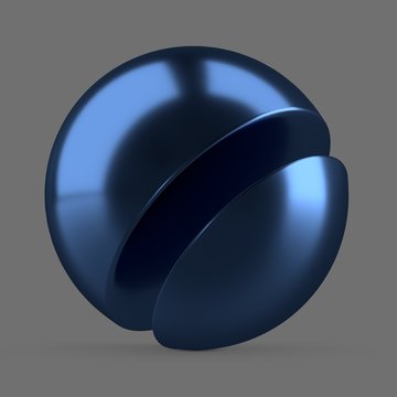 Blue anodized metal