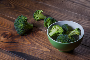 Brocoli recién cortado