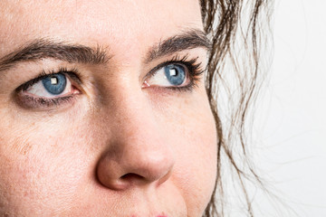 Naklejka premium blue eyes woman