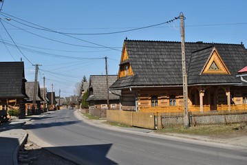 Fototapeta na wymiar Chochołów - góralska wieś na Podhalu