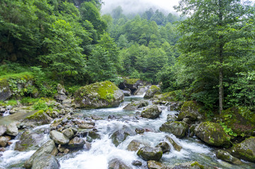 river at mountain