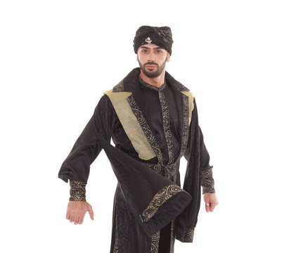 Man in oriental costume.