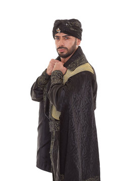 Man in oriental costume.