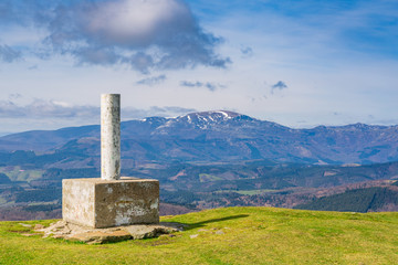 Typical panorama of the Basque mountains