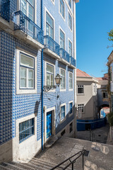 Traditional buildings in the Alfama District in Lisbon, Portugal
