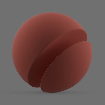 Red matte surface