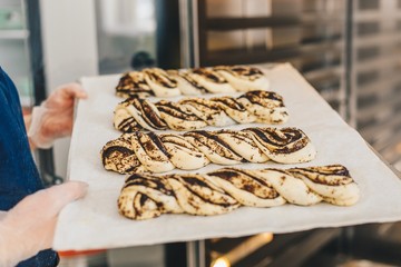 Baking process in the bakery