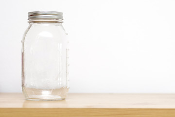 Empty jar with cover