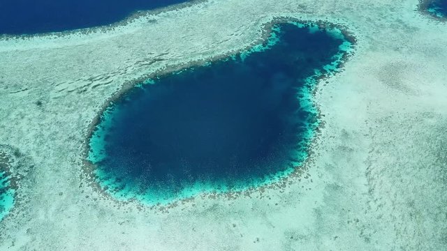 Aerial Footage of Beautiful Reefs in Raja Ampat