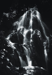abstract waterfall dark background