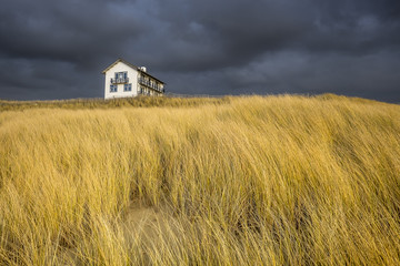 House in the  North sea coast dunes, The Netherlands