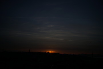sunrise in sultanahmet mosque