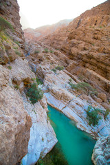 River in Wadi Shab, Oman