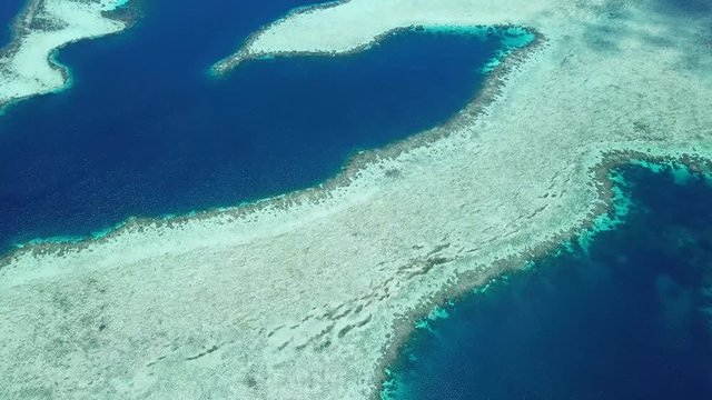 Aerial Footage of Vast Coral Reefs in Raja Ampat