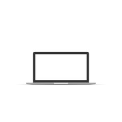 Modern realistic laptop isolated on white background. Vector illustration.