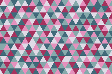 Abstract triangle geometric pattern. Colorful polygon texture. Retro style