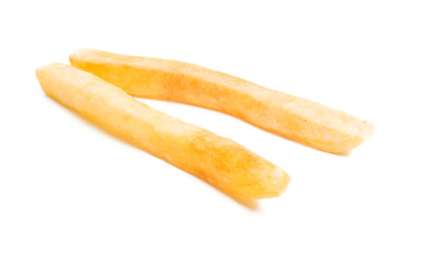 fried potatoes isolated