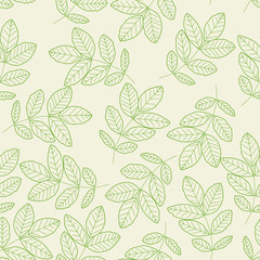 seamless pattern leaves