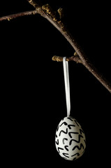 Ostereier Baum basteln Frügling Deco Osterdeko Kunst Art