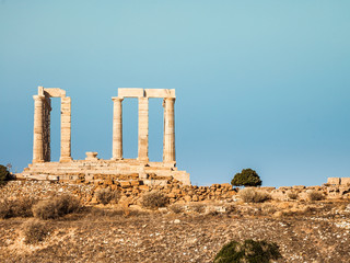 Fototapeta premium Greek temple of Poseidon Cape Sounio