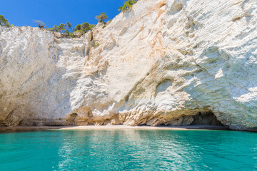 Cliffs in Pugnochiuso, Apulia, Italy