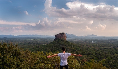 Sigiriya Rock mountain in Sri lanka