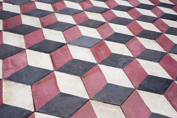 Tricolored tiles