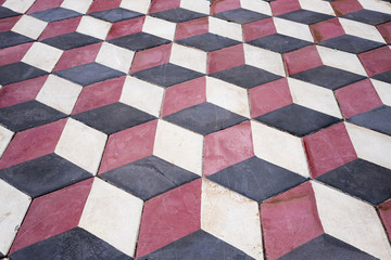 Tricolored tiles