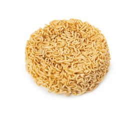 instant noodles on a white background