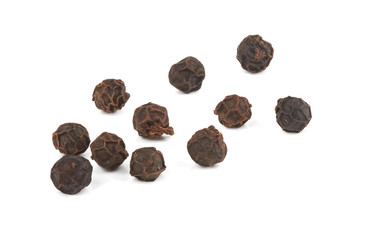 Black pepper on white
