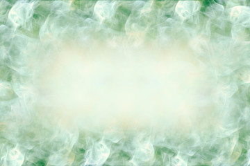 Beautiful design background with space in the center for text, abstract, green and white colors