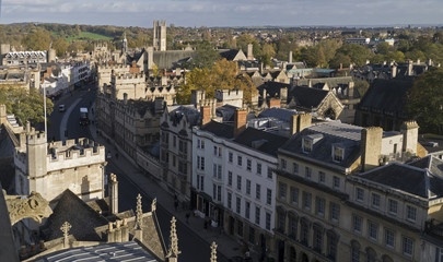 Fototapeta na wymiar Gleaming spires of Oxford