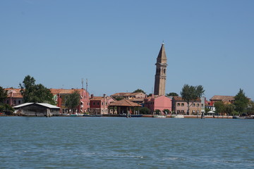 Die Insel Burano bei Venedig