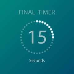 Countdown circles timer 