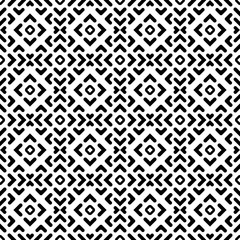 Seamless background for your designs. Modern black and white ornament. Geometric abstract pattern