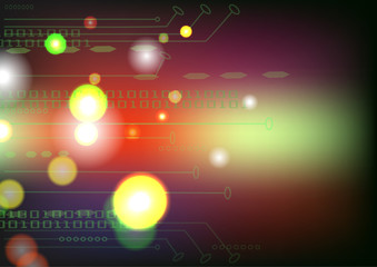 Vector background binary binaryh technology