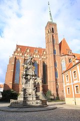 The medieval Saint Bartholomew Church in Wroclaw, Silesia, Poland