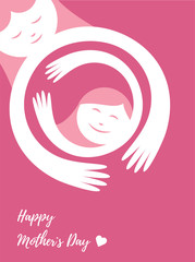 Happy Mother's day vector card template - 200148312