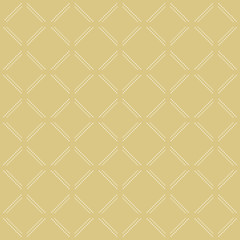 Geometric dotted golden and white pattern. Seamless abstract modern texture for wallpapers and backgrounds
