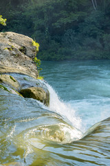 Waterfall In Forest Of Belize