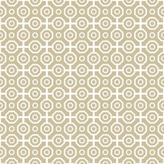 Geometric abstract octagonal golden background. Geometric abstract ornament. Seamless modern pattern