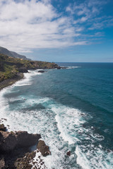 Landscape of north Tenerife island coastline, Canary islands, Spain.