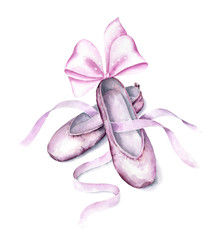 Ballet shoes illustration © Lora